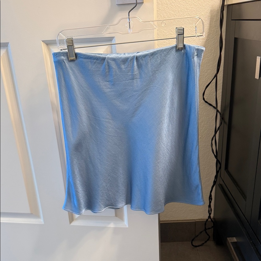 NWOT Revolve Lanston Ice Blue mini skirt size Small